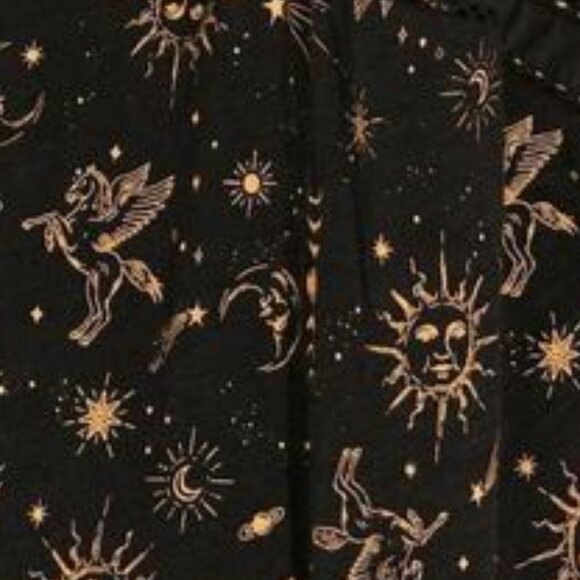 ❤️NWT VINTAGE TORRID SWIM COVER - COVERUP CELESTIAL PEGASUS BEACH MIDI DRESS - Picture 10 of 15
